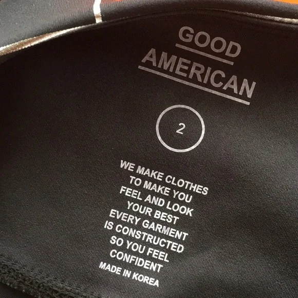 NWT Good American Silver Windowpane Leggings - Picture 5 of 6